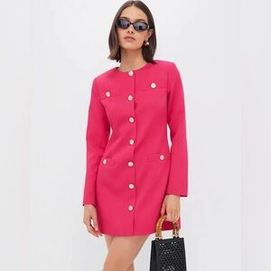 Tuckernuck Hyacinth House Hot Pink Veronica Mini Dress NWoT size XS